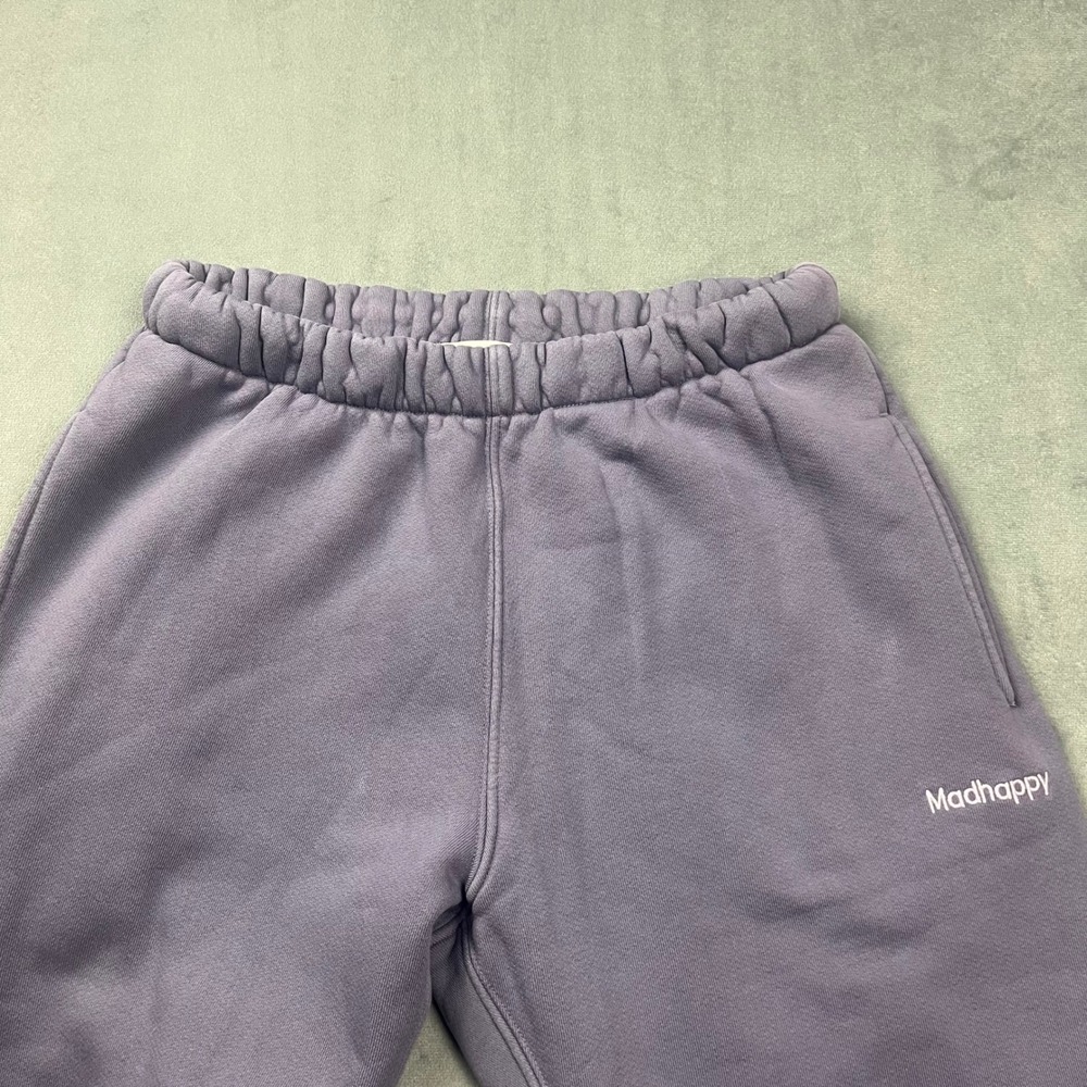Madhappy Sweatpants Straight Leg Medium Purple Cotton Streetwear Made in USA - Picture 8 of 9